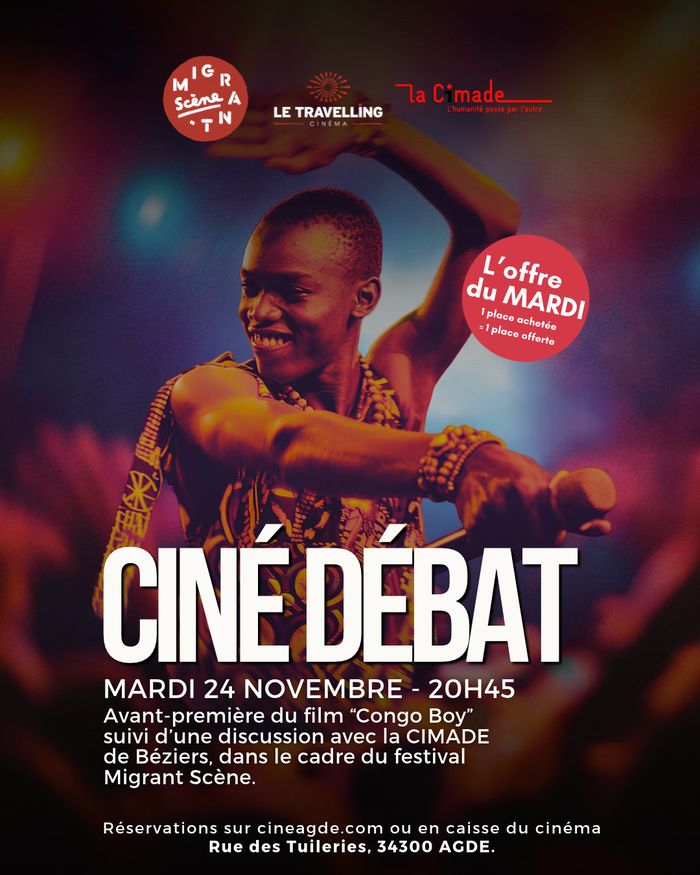 Avant-première du film "Congo Boy" suivi d'une discussion avec la CIMADE de Béziers