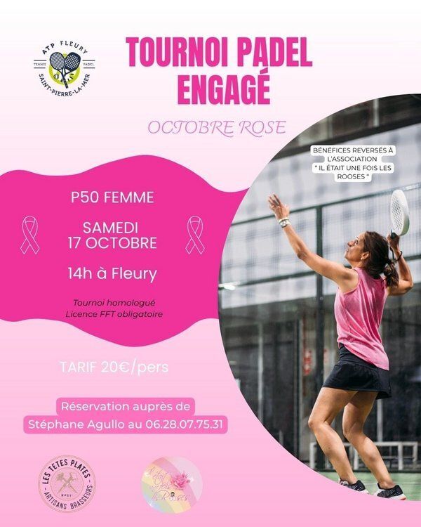 Tournoi Padel Engagé — Octobre Rose