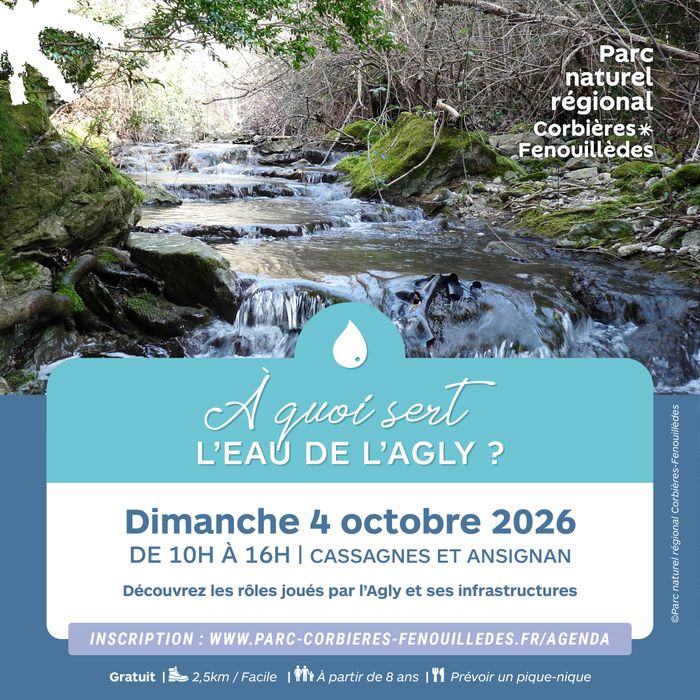 Découvrez le rôle de l'Agly et ses infrastructures sur la biodiversité, la protection contre es inondations et l'électricité. Animation en deux parties : visite du barrage et balade naturaliste.