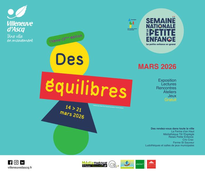 Dans le cadre de la semaine de la petite enfance, Cric Crac Cie et Atelier 2 vous donnent rendez-vous à la Ferme saint sauveur pour une matinée d'éveil artistique, samedi 21 mars de 9h à 12h.