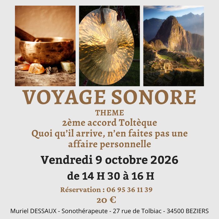 Immersion sonore et vibratoire, relaxation profonde au son des bols tibétains,  gongs, koshis, bâton de pluie, tambour de l'océan...