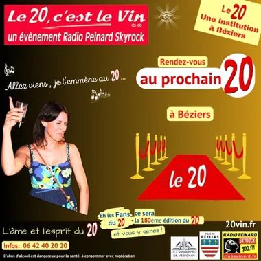 Dégustation de vin et tapas de la région, ambiance musicale avec radio Peinard Skyrock.