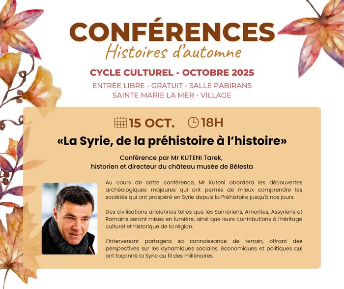 Conférence donnée par M. KUTENI Tarek.