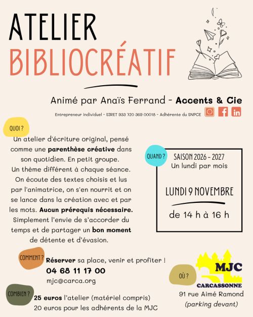 Atelier bibliocréatif