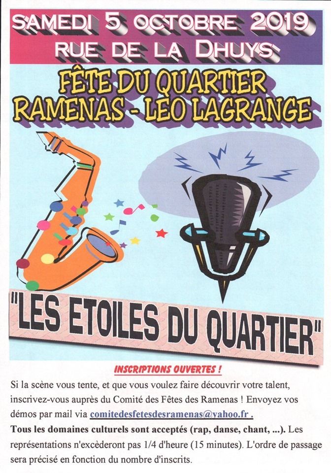 Scène ouverte amateur du quartier Ramenas-Léo Lagrange