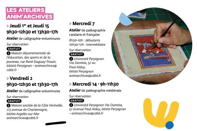 Atelier de paléographie catalane et française
