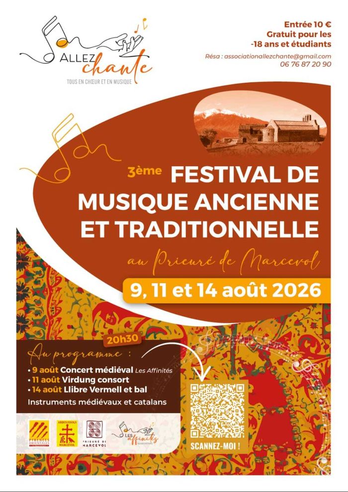 L'association Allezchante et l’ensemble Les Affinités sont heureux de vous présenter leur 3ème Festival de Musique Ancienne.