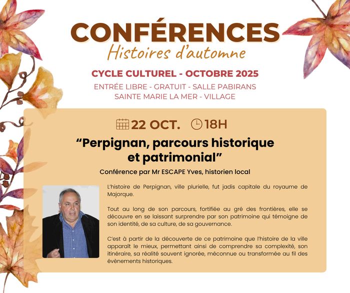 Conférence donnée par M. ESCAPE Yves.