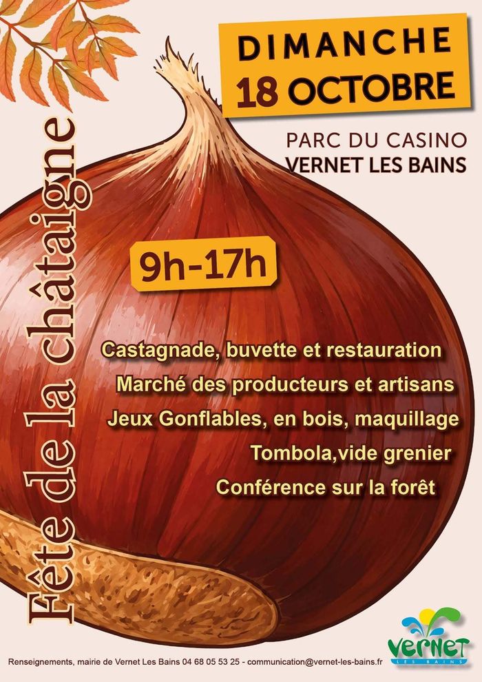Fête de la châtaigne - castagnade, marché, ateliers