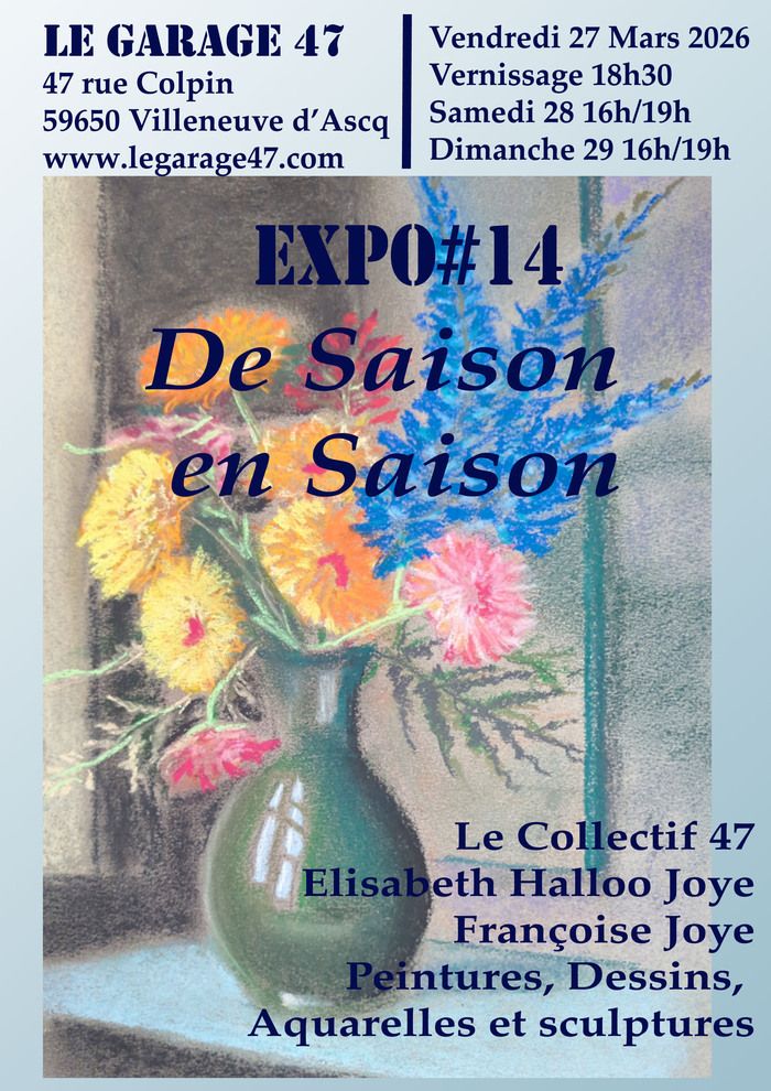 Exposition de Peintures, Sculptures, Céramique Raku, Aquarelles, Dessin, Objets design, Lampes, Bols à thé...