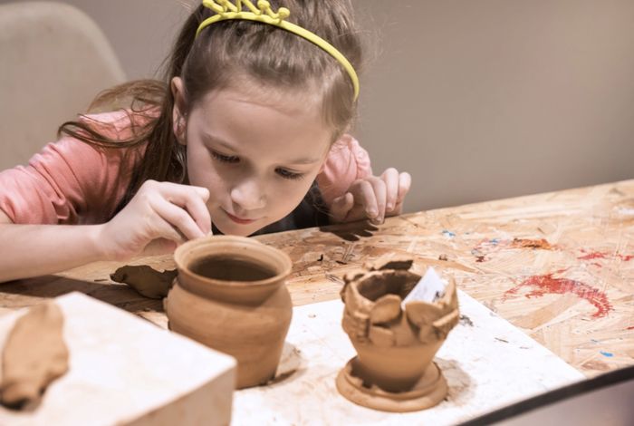 Atelier modelage argile - créations automnales