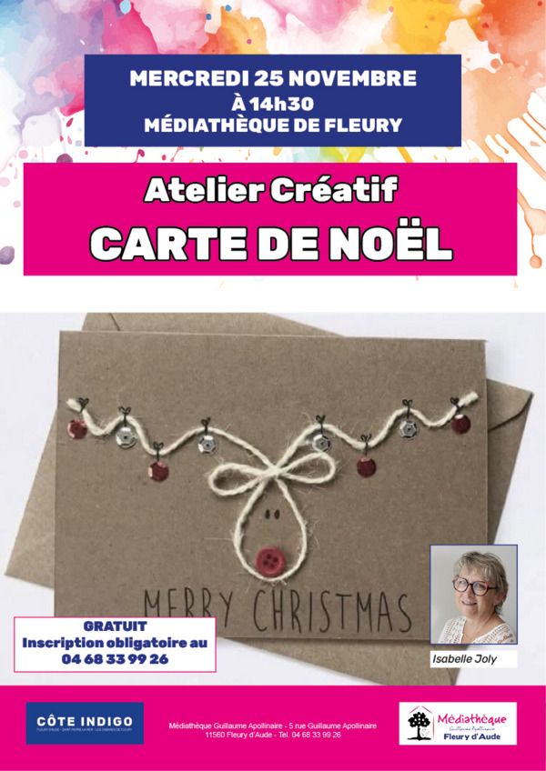 Atelier Créatif — Carte de Noël