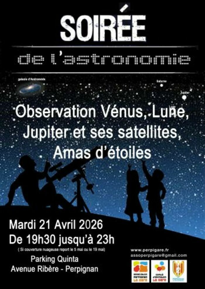 Soirée de l'Astronomie - Vénus, Lune, Jupiter...