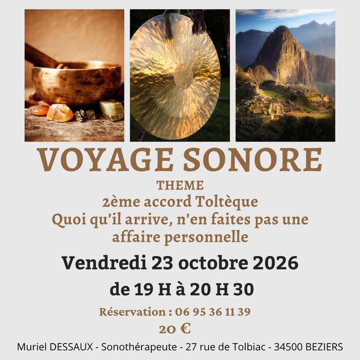 Immersion sonore et vibratoire, relaxation profonde au son des bols tibétains,  gongs, koshis, bâton de pluie, tambour de l'océan...