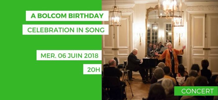 Le 06 juin prochain, le grand compositeur américain William Bolcom fêtera son anniversaire en musique au Mona Bismarck American Center !