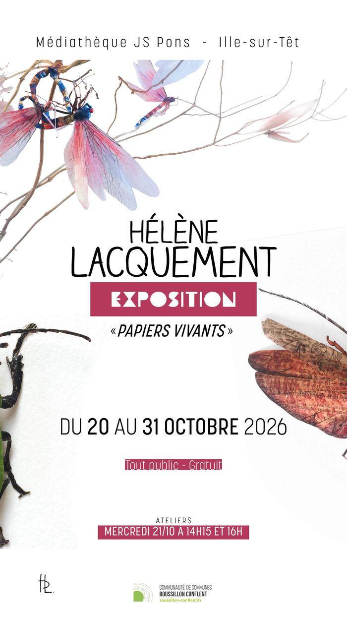 Exposition - Hélène Lacquement " Papiers vivants "
