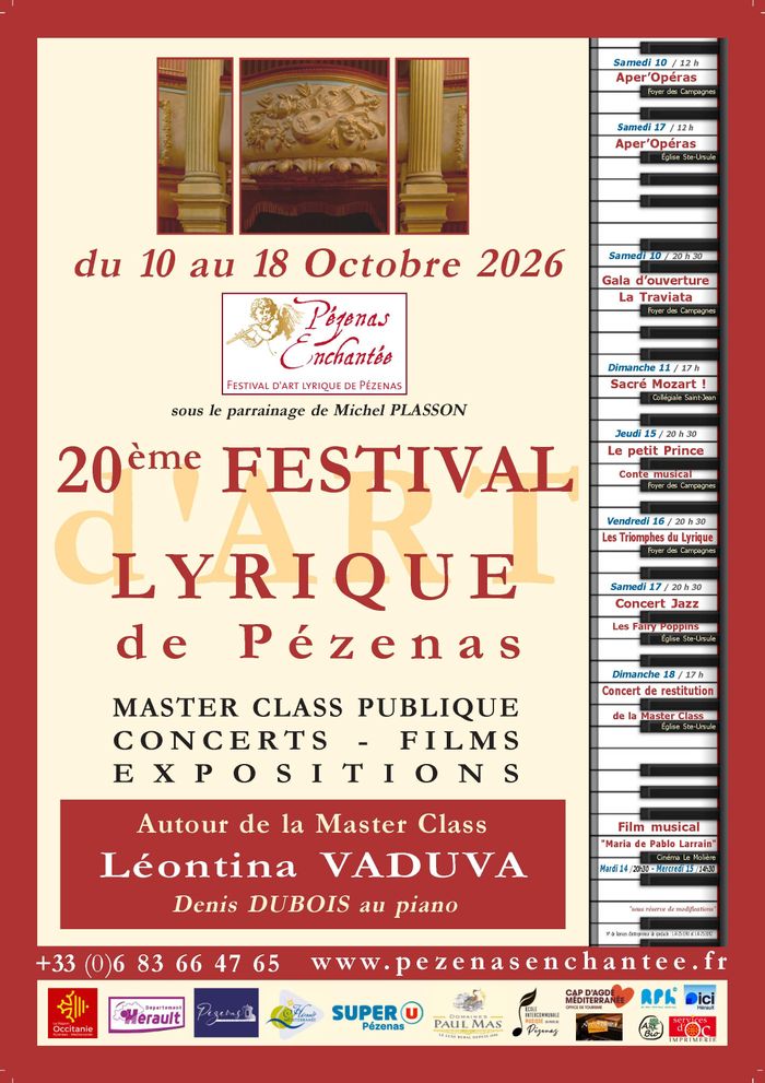 En avant l’Art Lyrique, le spectacle vivant continue à Pézenas !