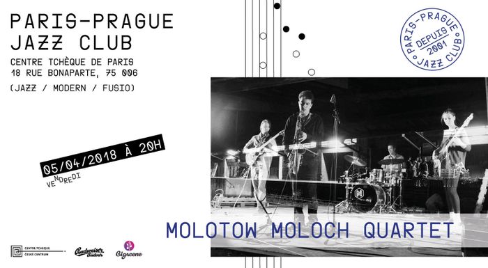Molotow Moloch Quartet en concert au Paris-Prague Jazz Club le 5 avril 2019 !
