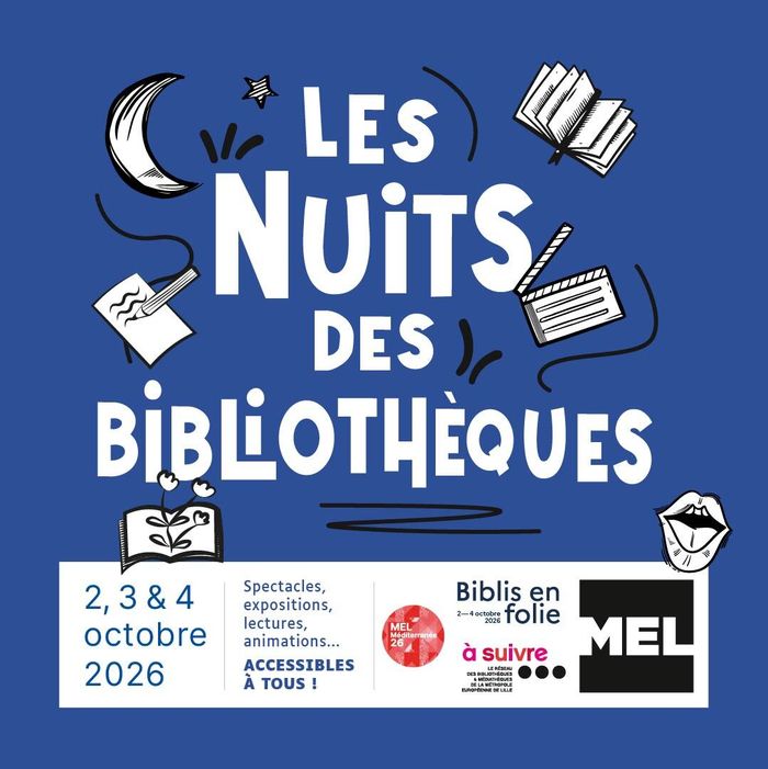 Rendez-vous le samedi 3 octobre à la médiathèque André Malraux pour une Nuit des bibliothèques aux couleurs de la Méditerranée ! Un programme riche et varié vous attend !