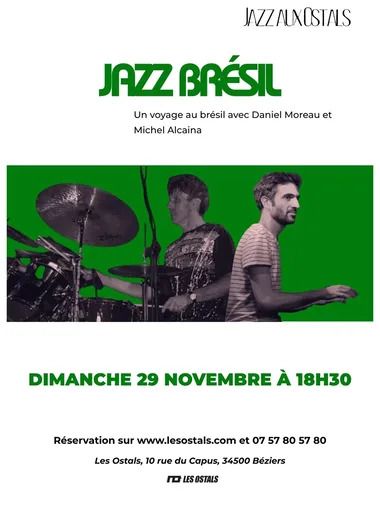 Un duo de jazz aux couleurs du Brésil revisite les grands standards avec énergie, entre mélodies, harmonies et rythmes brésiliens.