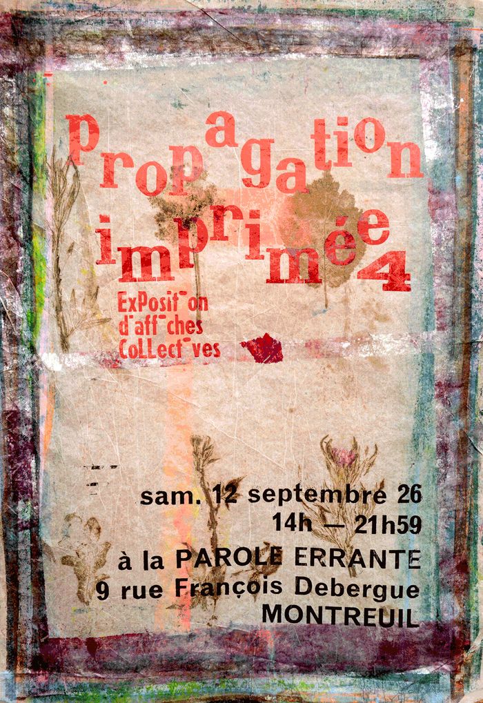 Exposition d’affiches collectives : typographie, linogravure, sérigraphie, monotypes, peinture et marbrure