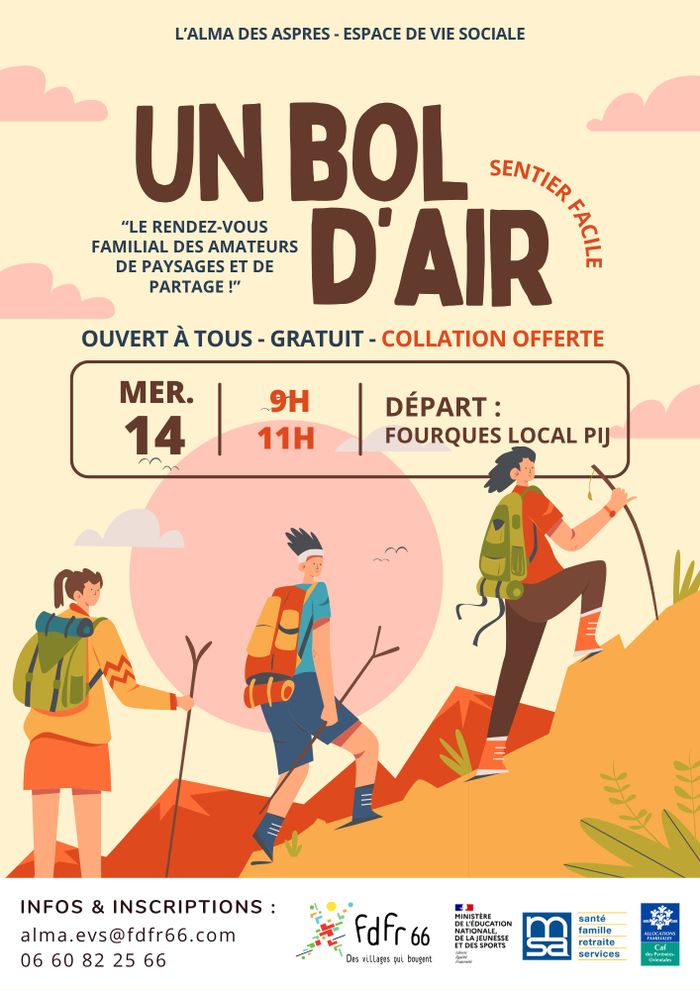 L'Alma des Aspres (Espace de Vie Sociale) vous propose une sortie nature idéale pour faire connaissance !