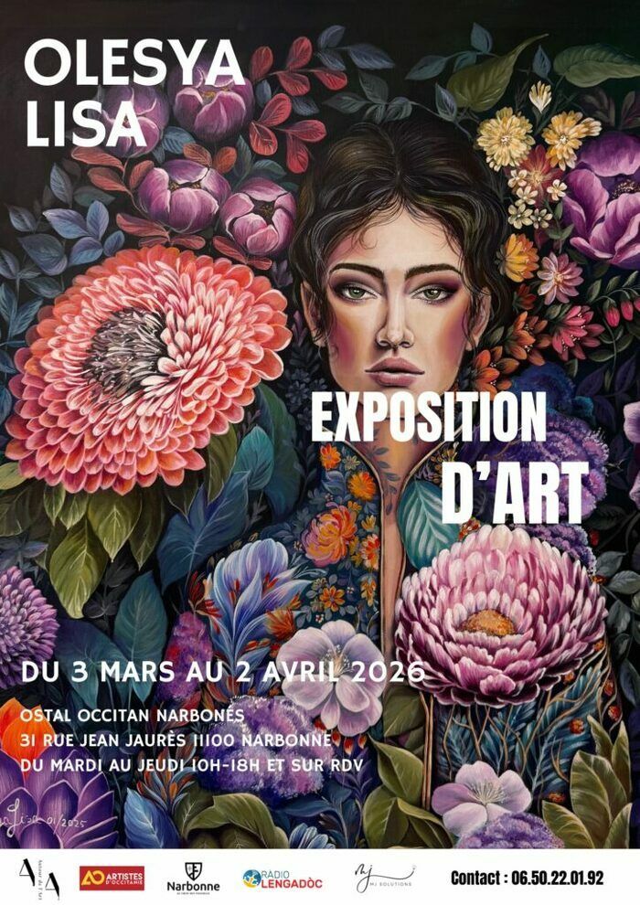 Olesya Lisa est une artiste ukrainienne qui a fui la guerre en Ukraine et s’est établie à Montpellier.