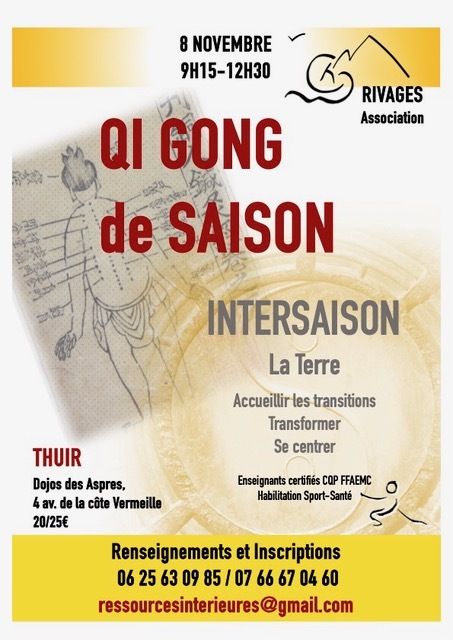 Une matinée pour explorer avec profondeur le mouvement de l’intersaison: accueillir les transitions, transformer, se centrer. Mouvements, respiration, automassages, méditation.