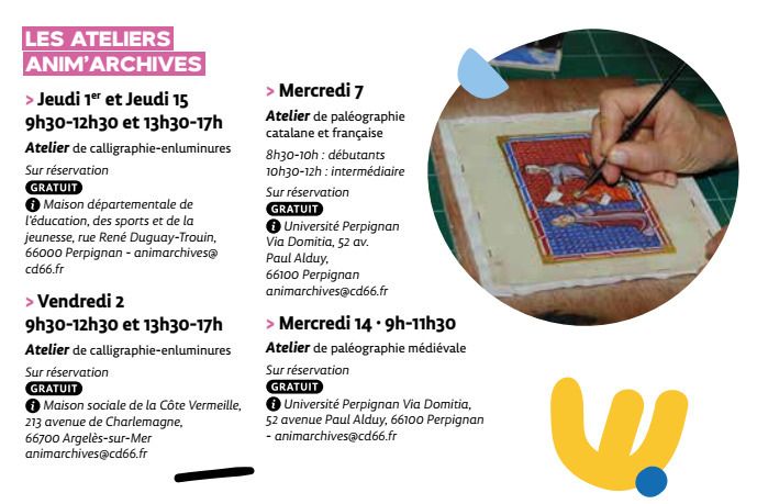 Atelier de calligraphie-enluminures