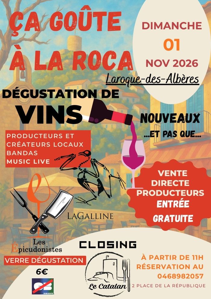 Dégustation de vins, producteurs et créateurs locaux, bandas, Music Live