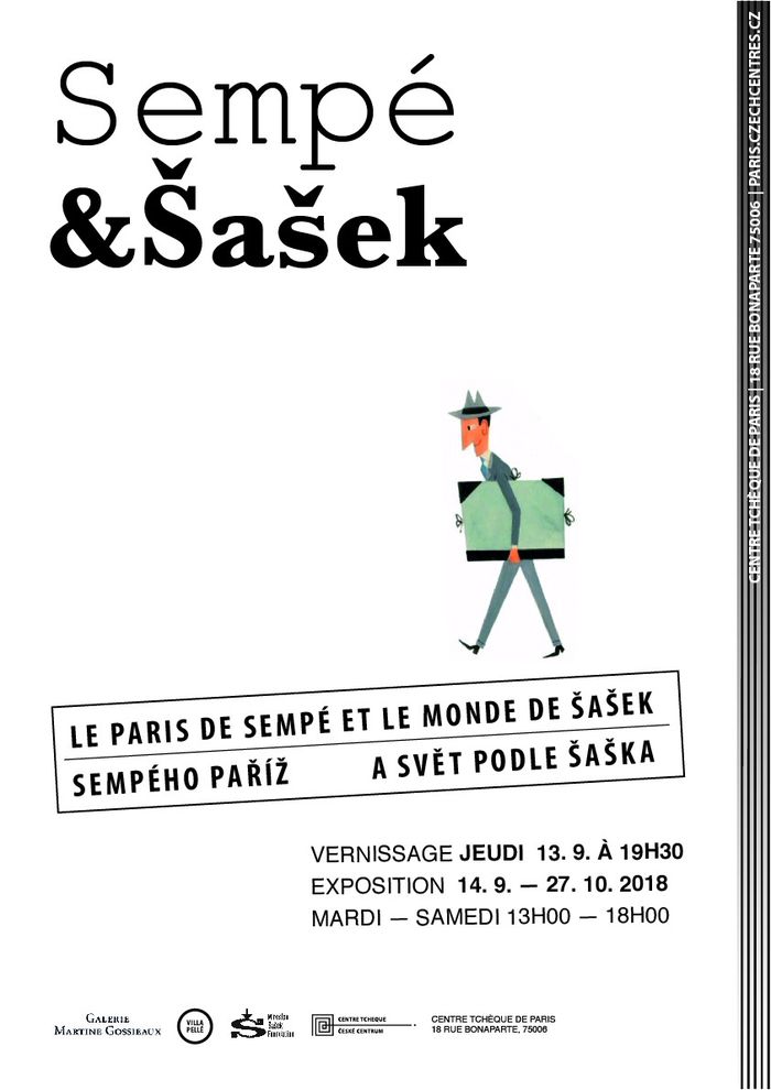 L'exposition confrontant deux légendes internationales de l’illustration, Jean-Jacques Sempé et Miroslav Šašek