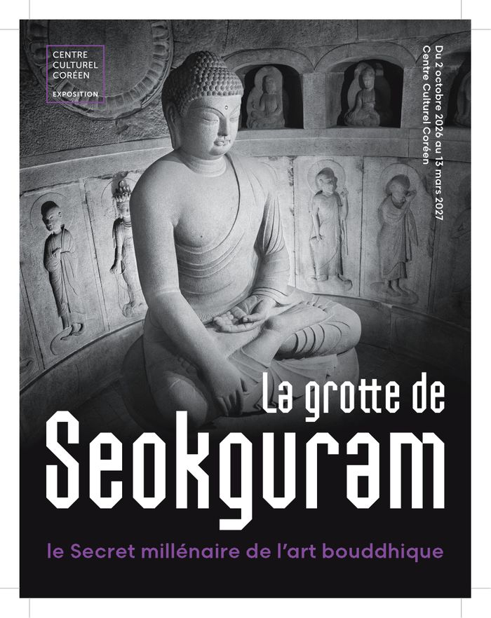 La grotte de Seokguram, située à Gyeongju, est inscrite au patrimoine mondial de l’UNESCO. À travers ce site, l'exposition invite le public à découvrir l’art bouddhique millénaire du royaume du Silla.