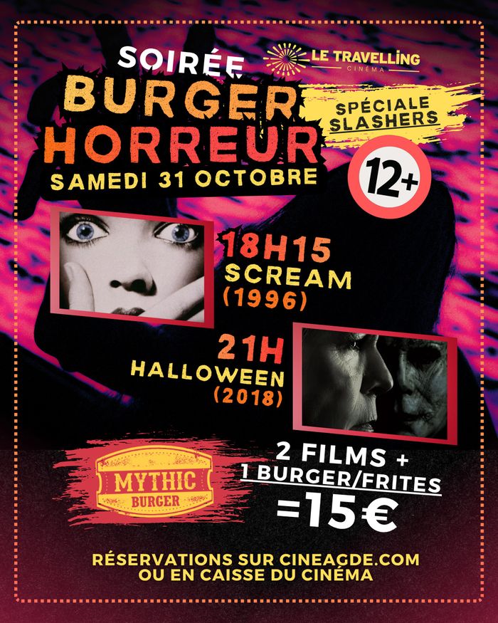 Soirée Burger Horreur - Scream + Halloween