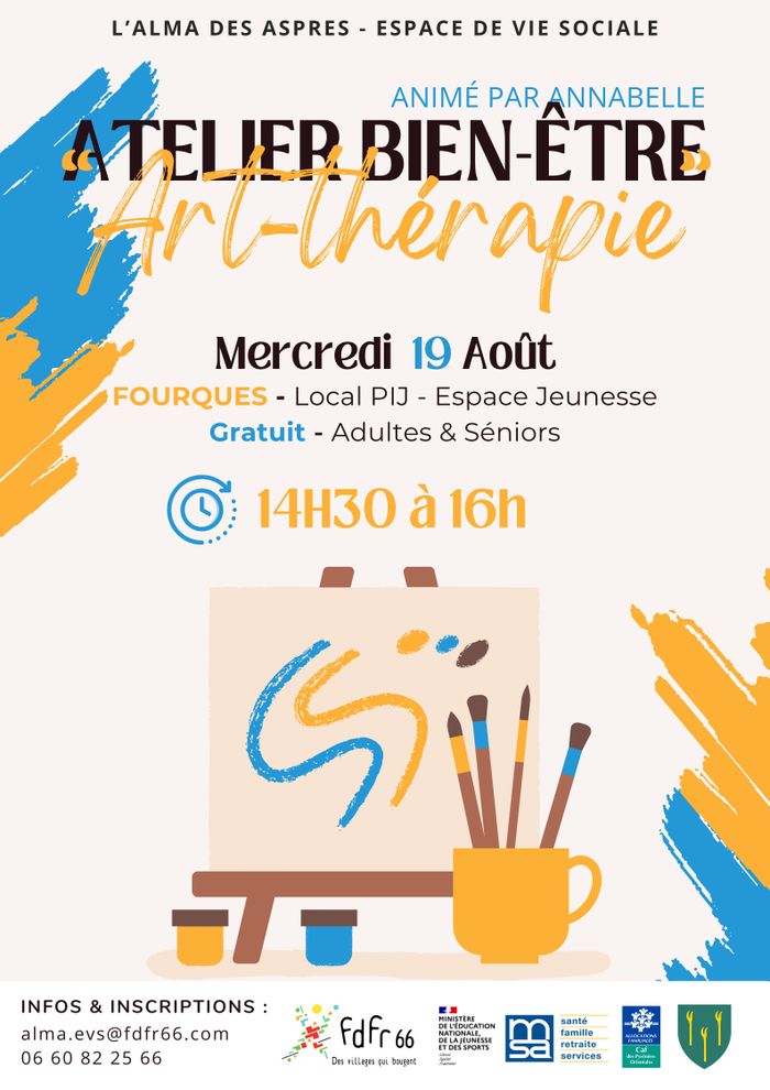 Un atelier pour explorer ses émotions à travers la couleur et la créativité. Réservé aux adultes et seniors.