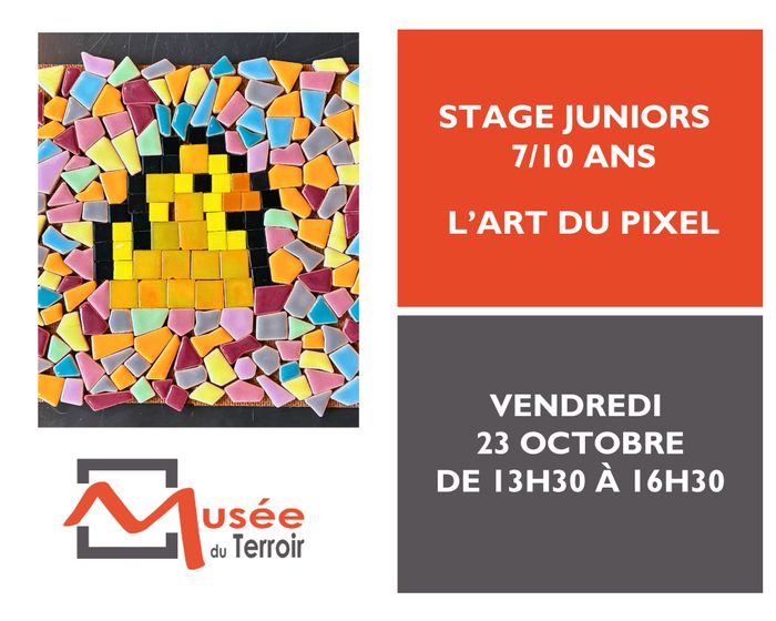 Vendredi 23 octobre de13h30 à 16h30, viens t'initier à l'art de la mosaïque et reproduis ton dessin avec des morceaux de faïence !