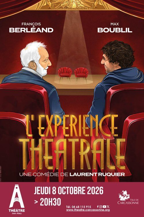 Richard Caillat, Arts Live Entertainment & Fimalac Culture en accord avec Le Théâtre de la Michodière présentent L’Expérience Théâtrale Avec François Berléand et Max Boublil