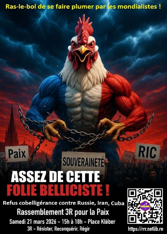 Un rassemblement pro paix qui déplait aux bellicistes contre la Russie, l'Iran, Cuba, les Palestiniens, les autochtones qui refusent la mondialisation.
