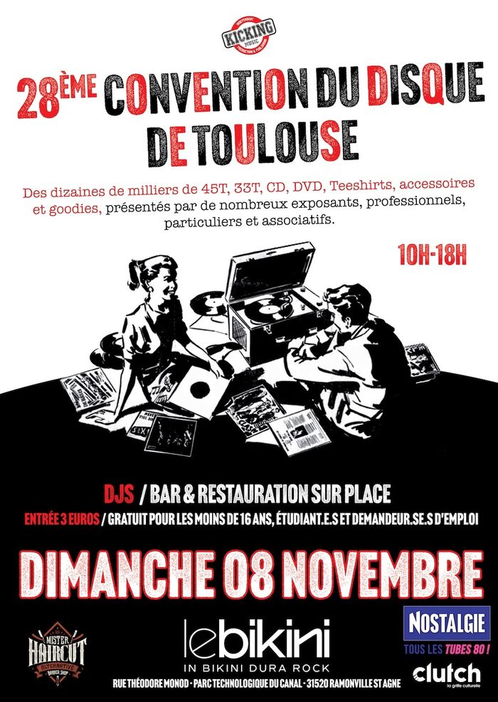 Dimanche 08 Novembre 2026, venez flâner dans les allées bien achalandées de l’incontournable Convention du disque de Toulouse.