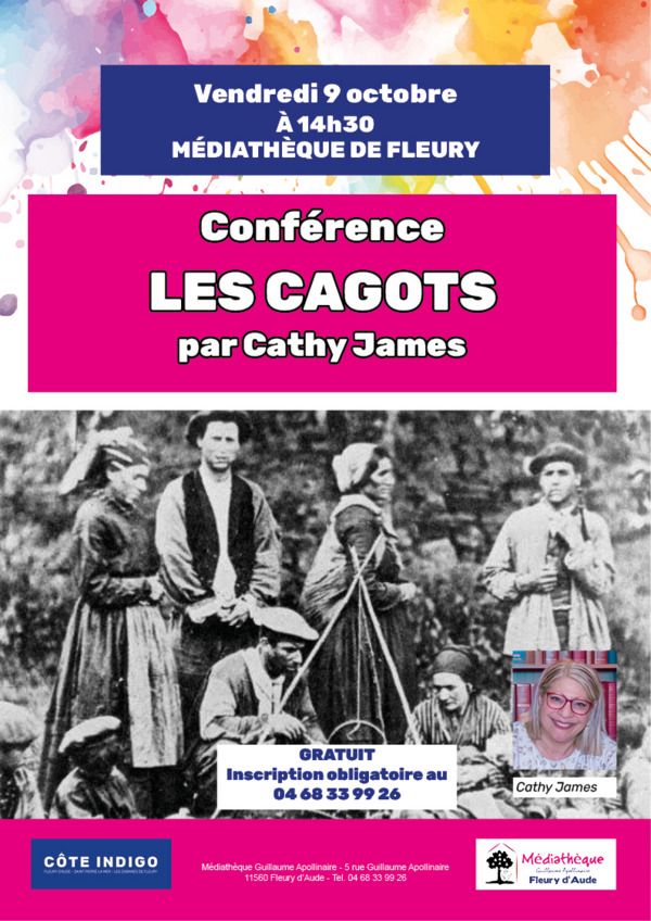 Assistez à une conférence animée par Cathy James pour découvrir l'histoire et les mystères autour des Cagots.