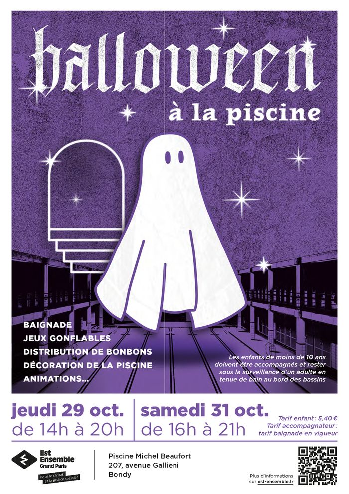JEUDI 29 ET SAMEDI 31 OCTOBRE PISCINE BONDY