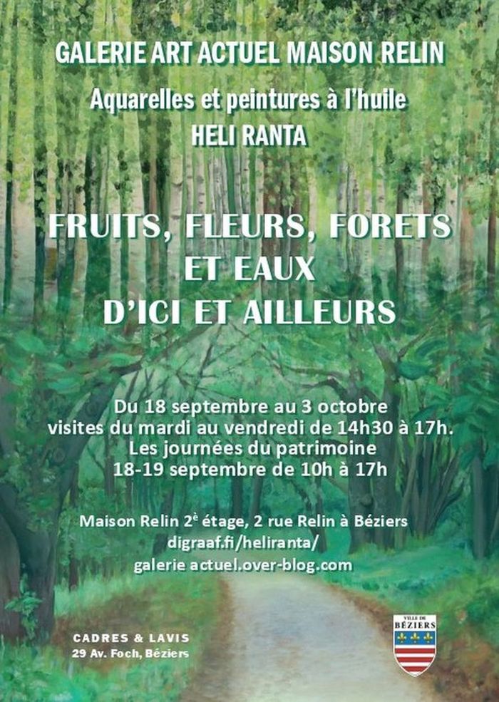 Exposition d'aquarelle et peinture à l'huile d'Heli Ranta