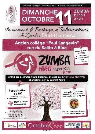 Octobre rose - Partage, zumba, DJ Laurent Allart