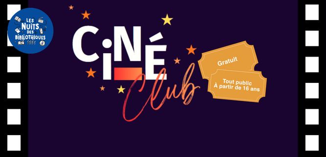 Rendez-vous le vendredi 2 octobre à 17h pour le rendez-vous cinéma de la médiathèque !