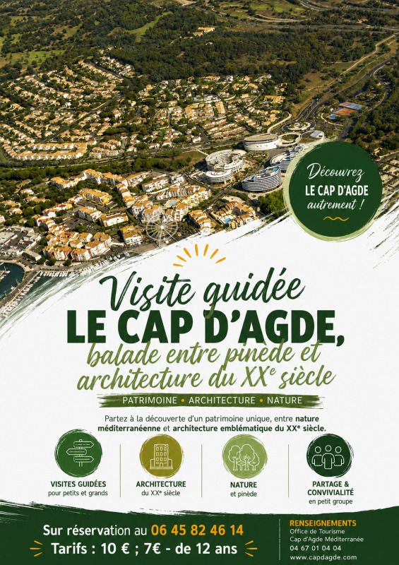 Découvrez à travers une balade d'environ 4 kms, les secrets de la conception de la station du Cap d'Agde pensée pour les piétons.