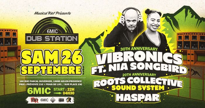 Le samedi 26 septembre, rendez-vous à 6MIC pour une nouvelle Dub Station, une nuit consacrée au UK Dub et à la culture sound system, de 22h à 4h30.