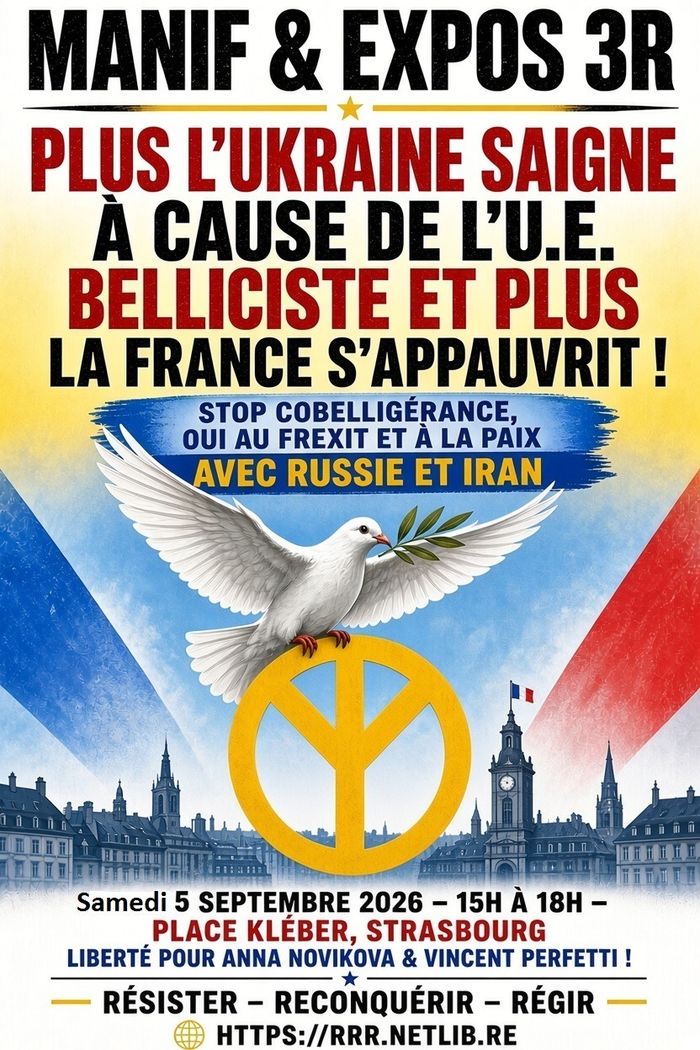 Une manif qui déplait au censeur partisan du bellicisme ambiant que professent les médias et les gouvernements néolibéraux hostiles à la paix.