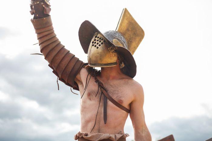 Une représentation théâtrale pleine d'humour qui dépeind un gladiateur et son médecin, prêts à tout pour remporter le combat !!