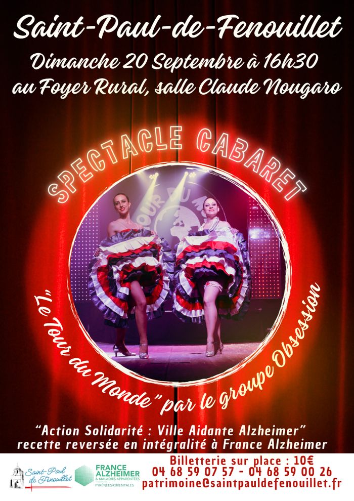 Spectacle cabaret "Le Tour du Monde" par le groupe Obsession