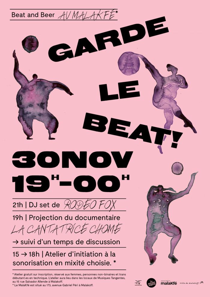 Cet automne, Beat and Beer investit le MalaKfé et vous invite à nouveau à échanger autour de la place des femmes dans la musique, suite à une première soirée sur ce thème à La Tréso en juin.