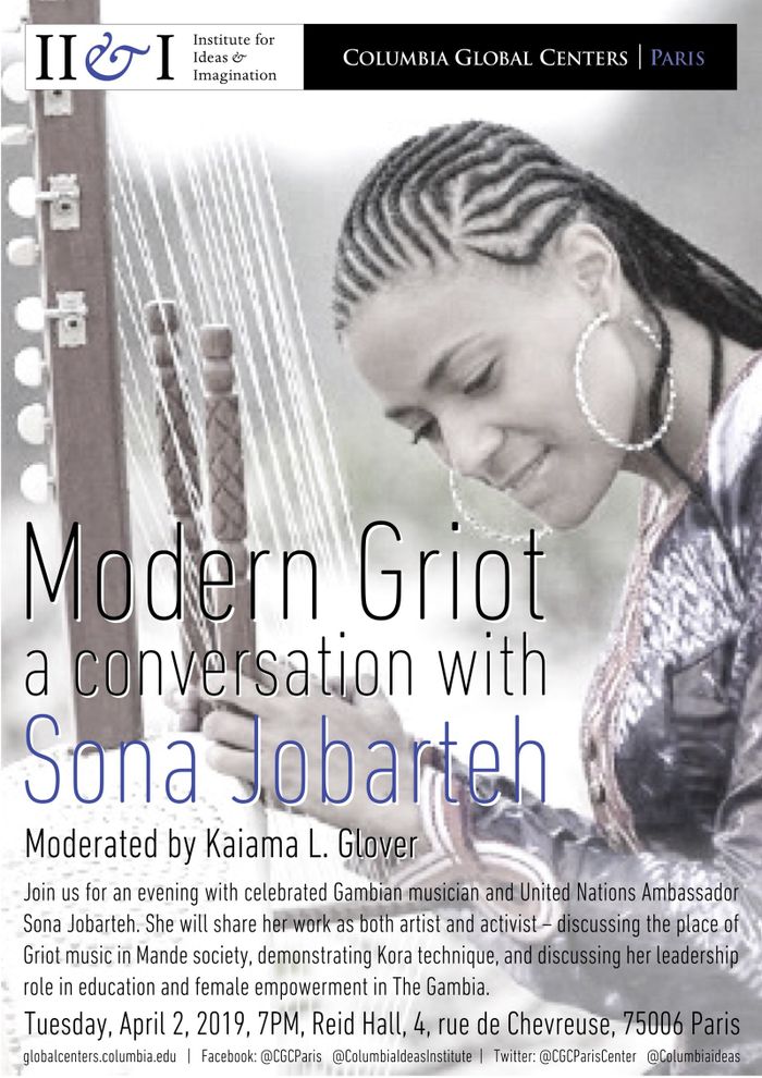 Join us for an evening with celebrated Gambian musician and United Nations ambassador Sona Jobarteh.